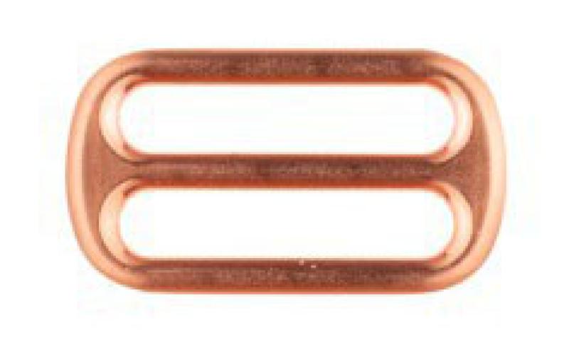 1 STüCK - SCHIEBER- LEITERSCHNALLE - ROSEGOLD - 25MM