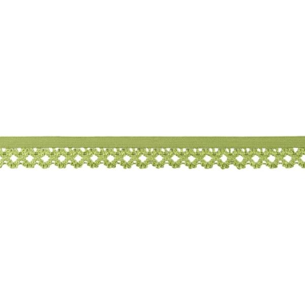 1 MTR. Elastische Spitze - Ziergummi - LIME - 20mm