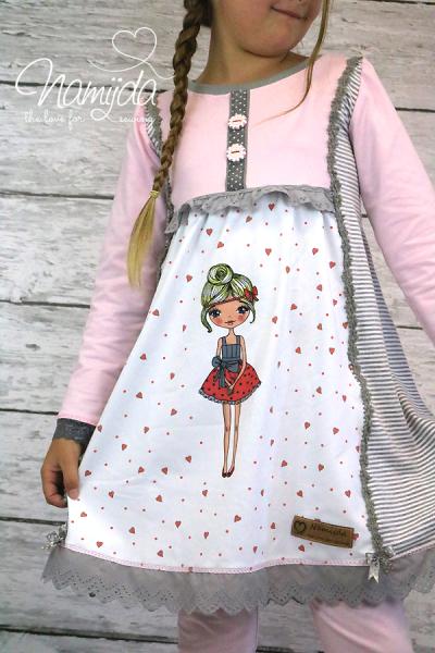 ♥1 Mtr. Wäschespitze Blomme gerüscht - ORANGE -3,4cm ♥
