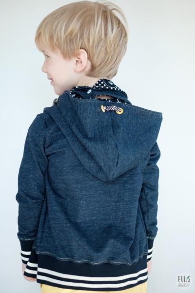 1 MTR. NETZ Hoodie Kordel - DuNKELBLau - 8mm