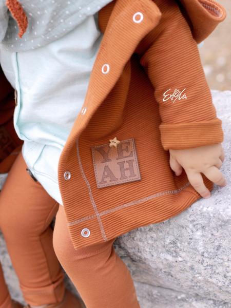 0,5 MTR. ♥  UNI BIO BAUMWOLLJERSEY RoST ♥
