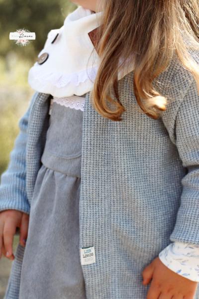 0,5 MTR. ♥ WEICHER FEINCORD DUSTY BLUE ♥