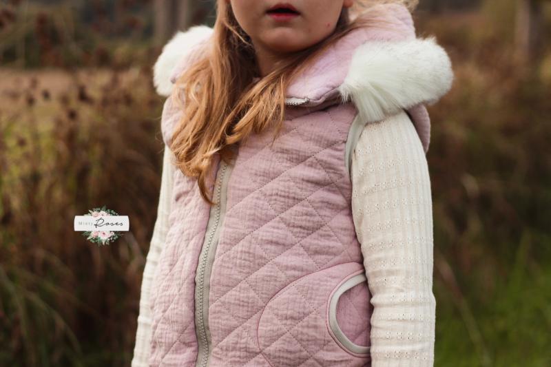 0,5 MTR. Abgesteppter Musselin Jackenstoff - RoSE