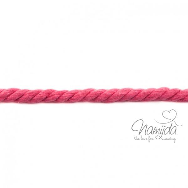 1 MTR. ♥ XXL Gedrehte Hoodie Kordel PINK meliert - 12mm ♥