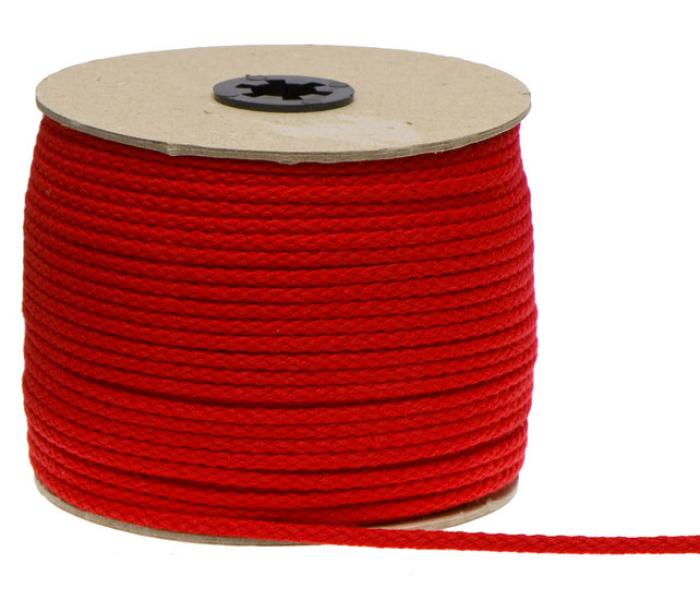1 MTR. ♥ Hoodie Kordel RoT - 5mm - Baumwolle ♥