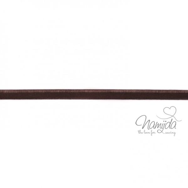 1 MTR. ♥ Paspelband Schoko ♥ elastisch