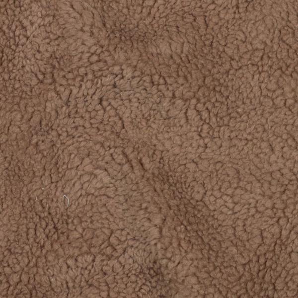 0,5 MTR. ♥ BAUMWOLL TEDDY / ZoTTEL BRAUN
