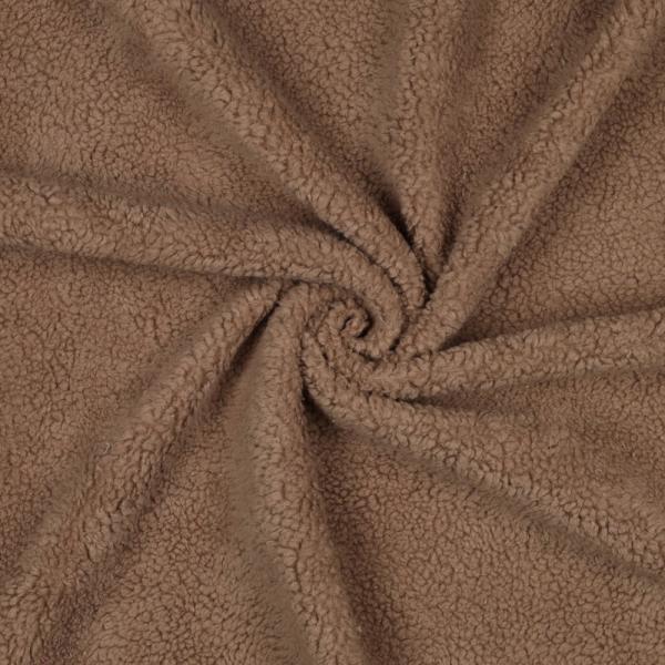 0,5 MTR. ♥ BAUMWOLL TEDDY / ZoTTEL BRAUN