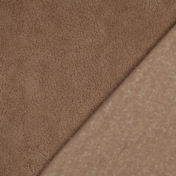 0,5 MTR. ♥ BAUMWOLL TEDDY / ZoTTEL BRAUN