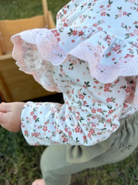 0,50 MTR. ♥ STREUBLÜMCHEN HELLROSE/PUDER JERSEY ♥