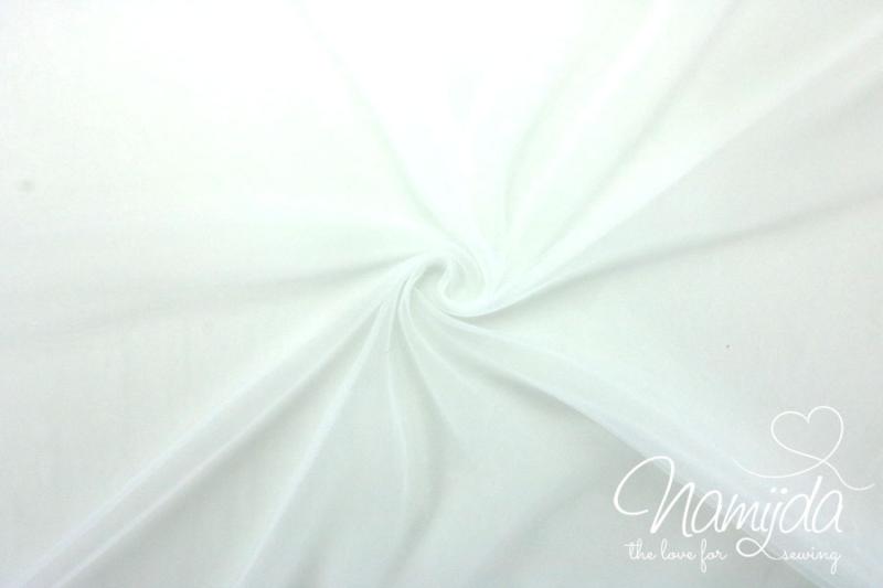 0,5 MTR. ♥ Soft Schimmer Tüll NATUR WeiSS *Extra weich* ♥