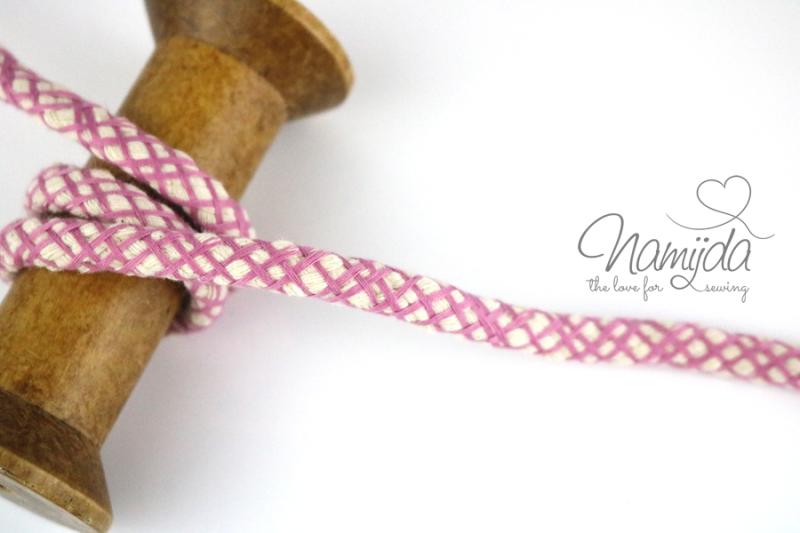 1 MTR. NETZ Hoodie Kordel - ALTROSA - 8mm