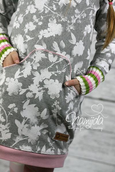 1 MTR. ♥ Paspelband Rose ♥ elastisch