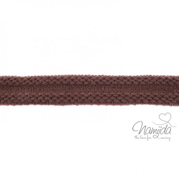 1 MTR. ♥ Einfassband Strick - Braun ♥