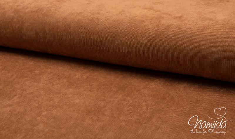 0,5 MTR. ♥ WEICHER  FEINCORD Cognac ♥
