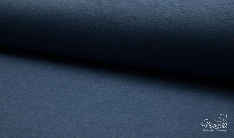 0,5 MTR. HEAVY SWEAT  KUSCHLIGER WINTER SWEAT DARK JEANS MELANGE