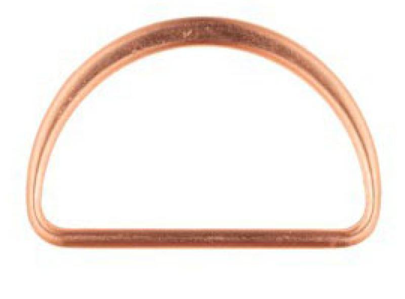 1 STüCK - D-RING - 25MM - RoSEGoLD