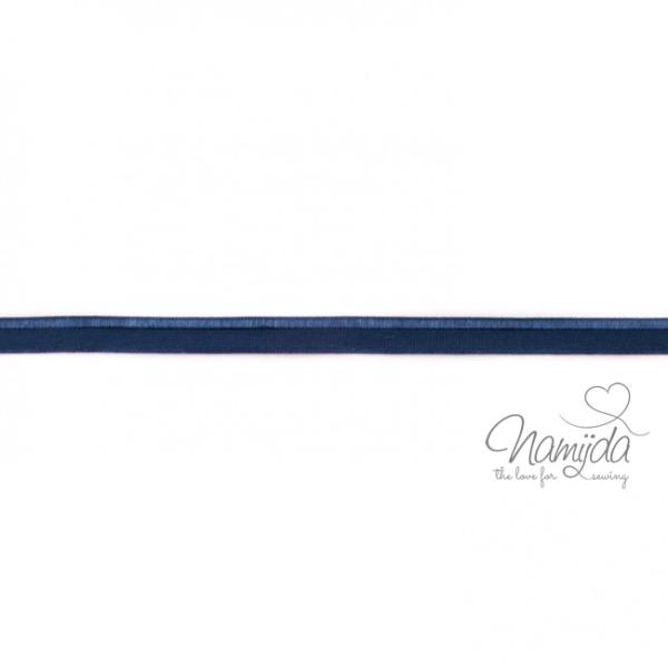1 MTR. ♥ Paspelband Dunkelblau ♥ elastisch