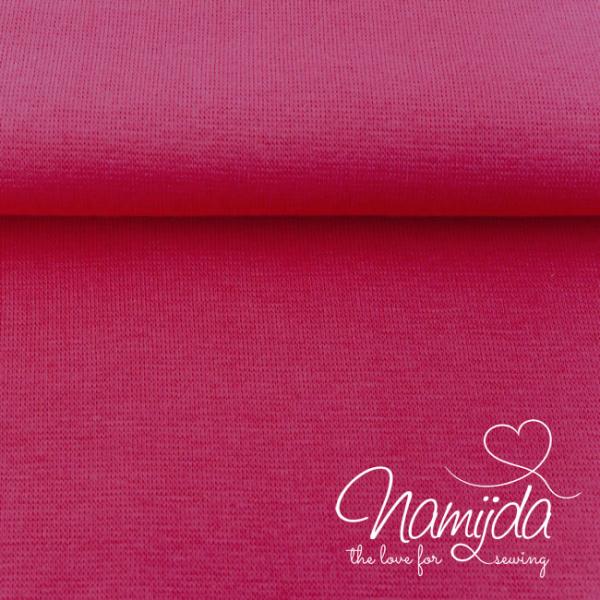 ♥0,5 Mtr. BIO Bündchen GLATT - PINK - Schlauch ♥