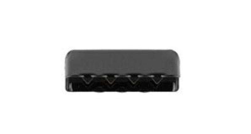 1 STüCK -  METALL ENDSTÜCK - ANTHRAZIT - 25MM