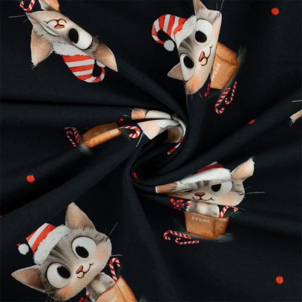 0,5 MTR. GINGER BREAD CAT - FRENCH TERRY