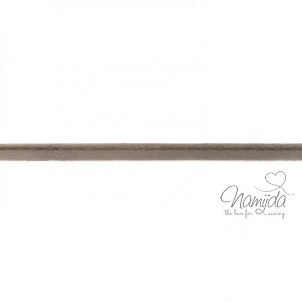 1 MTR. ♥ Kunstleder Paspelband Grau ♥