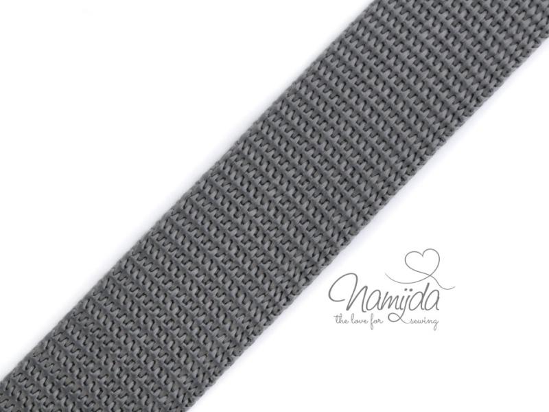 1 MTR. GuRTBAND GRau - 25mm -