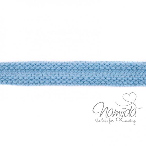 1 MTR. ♥ Einfassband Strick - HeLLBLAU ♥
