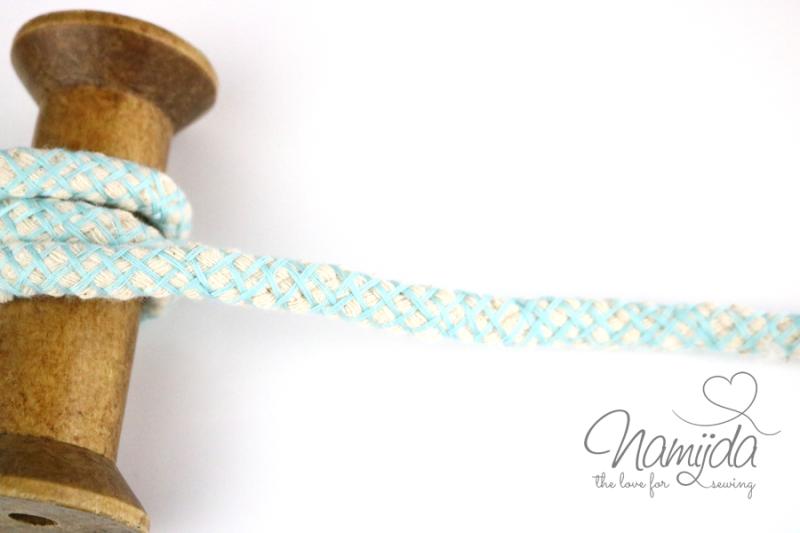 1 MTR. NETZ Hoodie Kordel - MiNT - 8mm