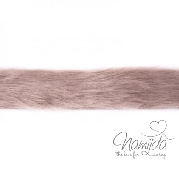 1 MTR. ♥ KUNST FeLLBORTE SAND/BEIGE 4cm ♥