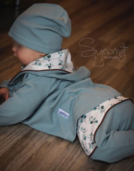 0,5 MTR. ♥ RIPPSTRICK JERSEY ALTGRÜN ♥