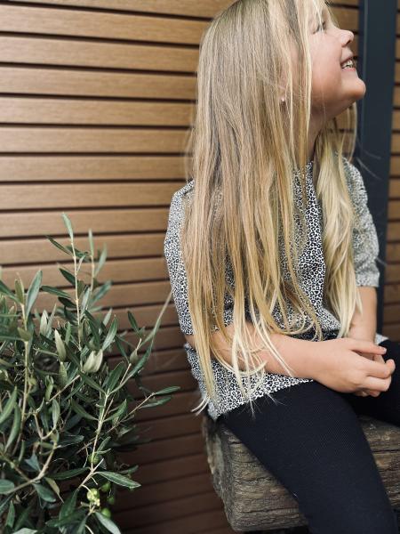 0,5 MTR. ♥ MINI LEO NATUR - JERSEY ♥