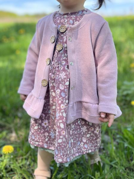 0,50 MTR. ♥ FLORAL ALTMAUVE LOVE JERSEY ♥