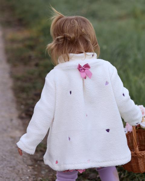 0,5 MTR. ♥ GESTICKTE HERZEN TEDDY ♥