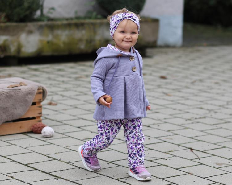 0,5 MTR. WAFFEL JERSEY 100% BAUMWOLLE - ANTIK LILA