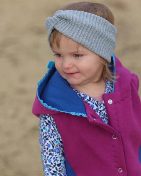 0,5 MTR. FROZEN WINTERBLÜMCHEN TÜRKIS/AUBERGINE FRENCH TERRY