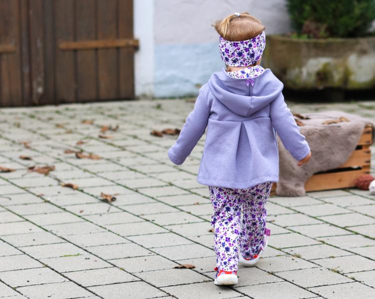 0,5 MTR. WAFFEL JERSEY 100% BAUMWOLLE - ANTIK LILA