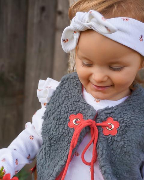 0,5 MTR. ♥ BAUMWOLL TEDDY / ZoTTEL DUNKELGRAU