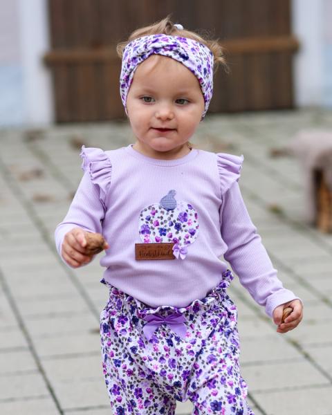 0,5 MTR. ♥ RIPPSTRICK JERSEY FLIEDER ♥