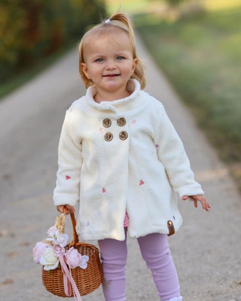 0,5 MTR. ♥ GESTICKTE HERZEN TEDDY ♥