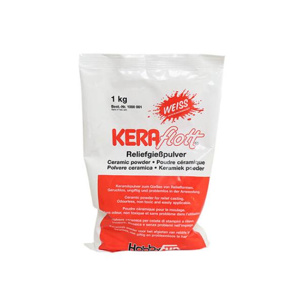 1 KG - KERAflott WEIßES GIEßPULVER - KERAMIKPULVER