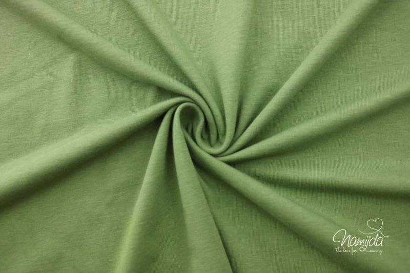 0,5 MTR. ♥  UNI BIO BAUMWOLLJERSEY KHAKI LIGHT ♥