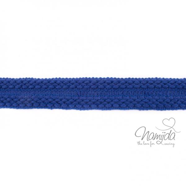 1 MTR. ♥ Einfassband Strick - kobalt blau ♥