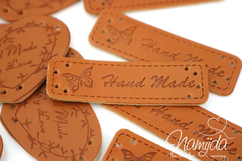 1 Stück - MADE WITH ♥ - LABEL 20x60mm