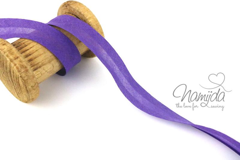 1 MTR. ♥ BAUMWOLL SCHRÄGBAND LiLA - 20mm ♥