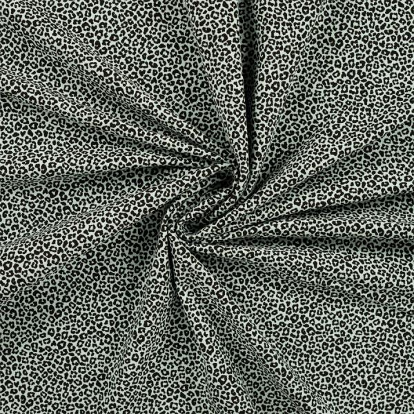 0,5 MTR. ♥ MINI LEO DUSTY MINT - JERSEY ♥