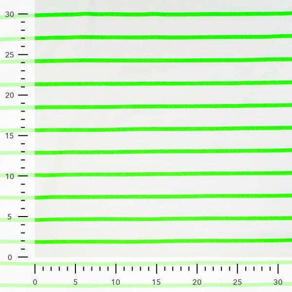 0,50 MTR. NEON STRIPES GRÜN - FRENCH TERRY