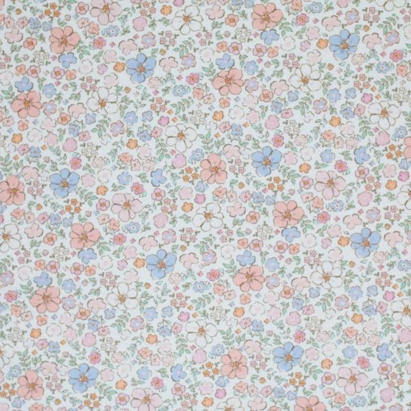 0,50 MTR. ♥ NÄHSET PASTEL BLOOM LOVE JERSEY /WAFFELSTRICK JERSEY ♥