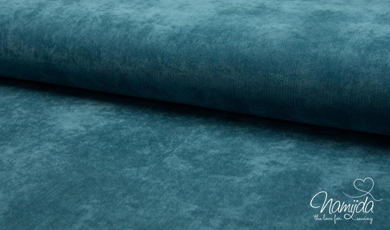 0,5 MTR. ♥WEICHER FEINCORD PETROL ♥