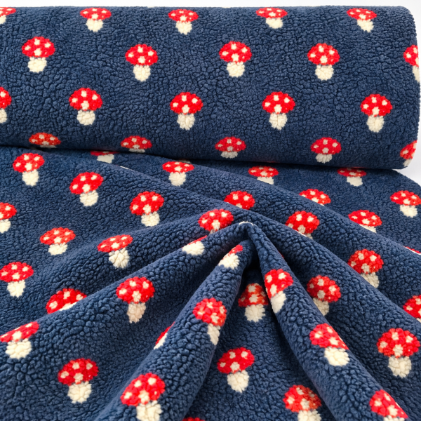 0,5 MTR. ♥ TEDDY GLüCKSPILZ NAVY ♥
